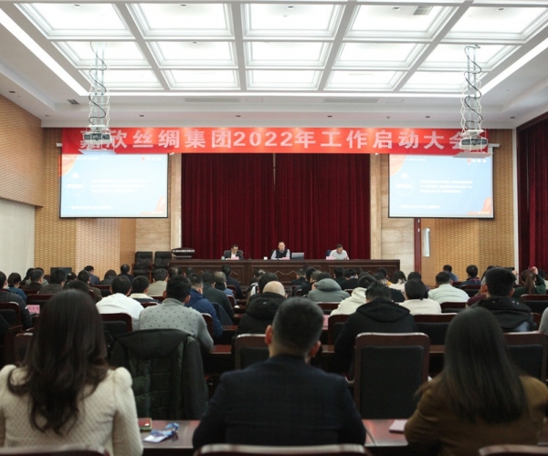 bwin集团官网丝绸集团召开2022年工作启动大会