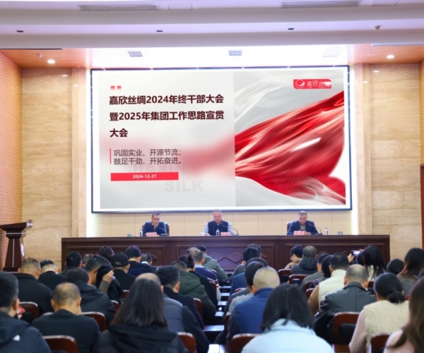 bwin集团官网丝绸召开年终干部大会暨 2025 年工作思路宣贯大会
